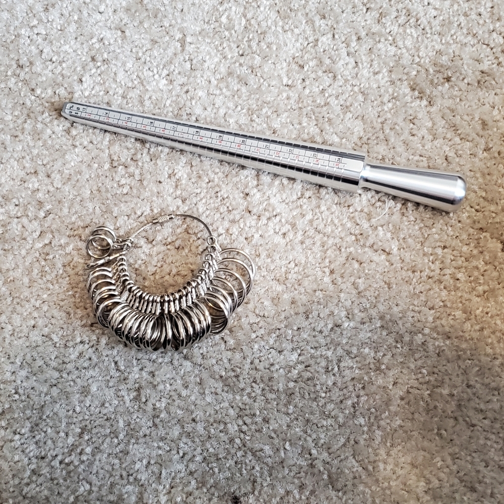 Ring Sizer rings & rod